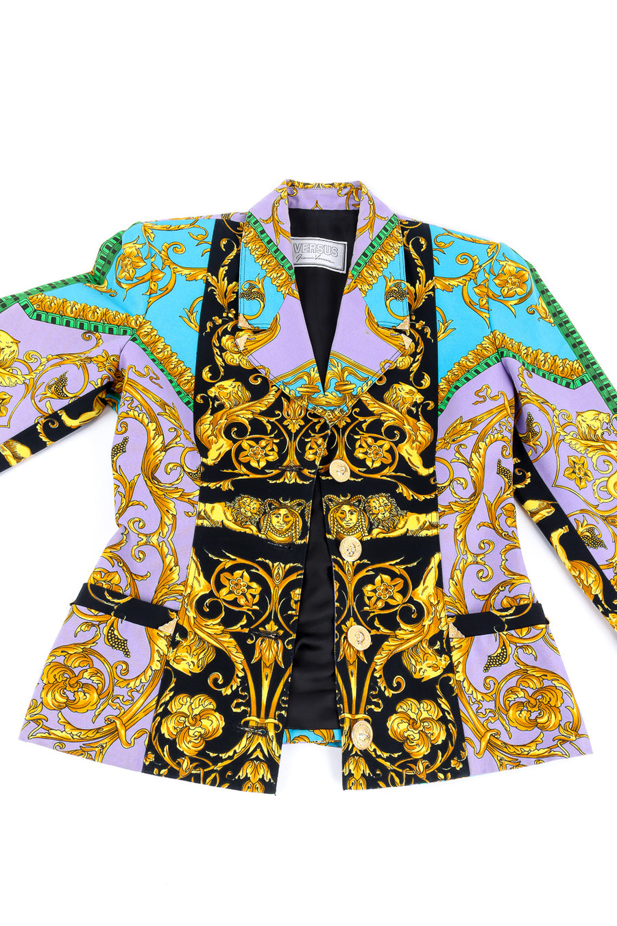 Vintage Versace Lion Brocade Print Blazer – Recess