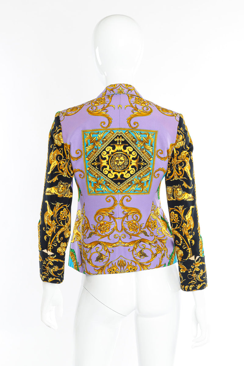 Lion brocade print blazer on mannequin @recessla