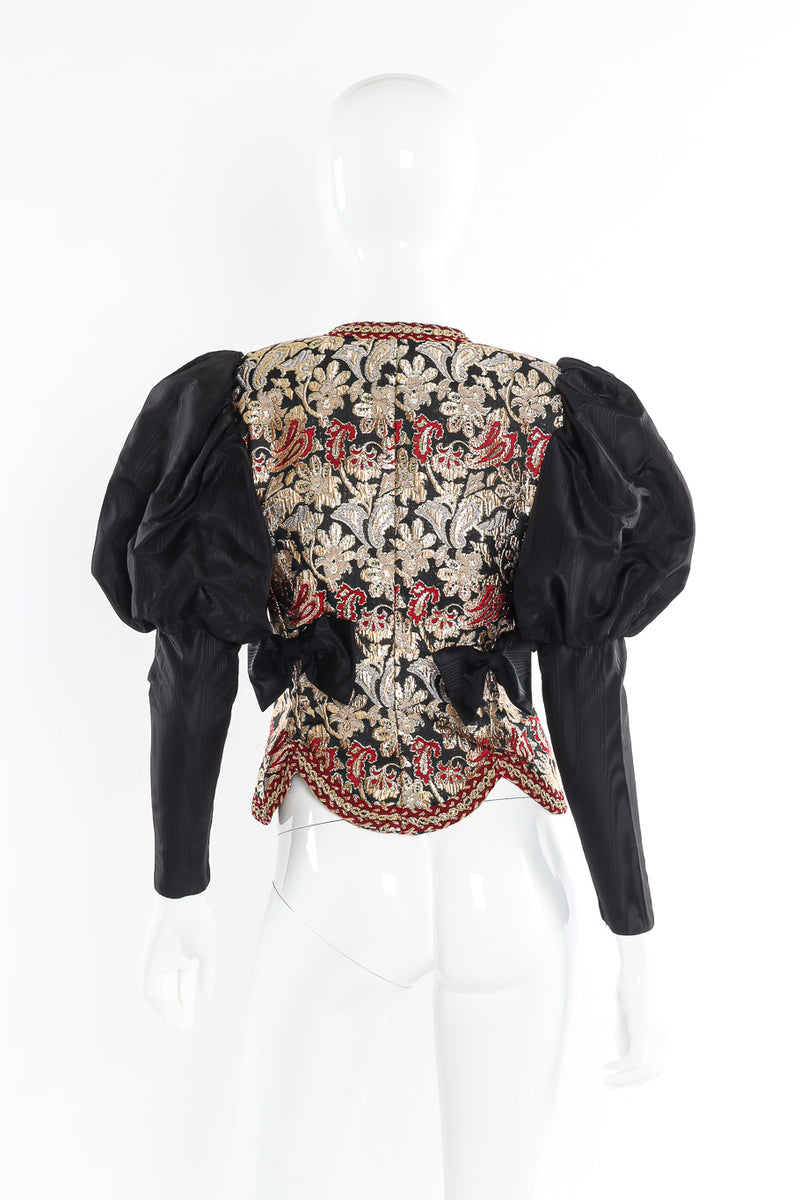 brocade pattern jacket by Victor Costa mannequin back @recessla