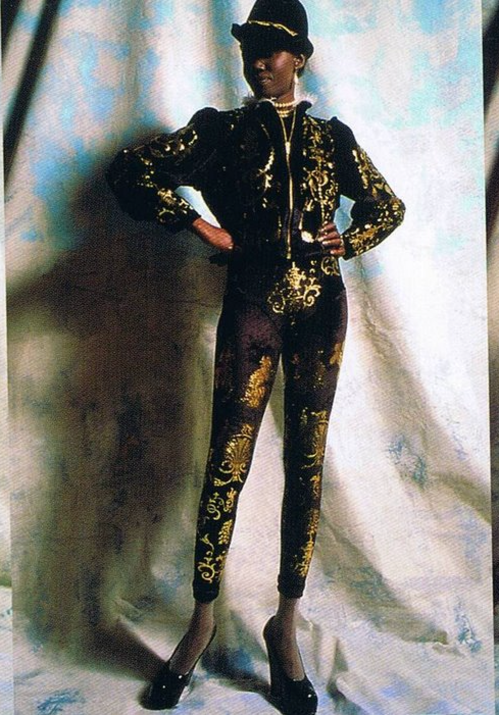 Vivienne Westwood 1990 A/W Portrait Collection Rococo Dress Runway Picture Print @ Recess LA