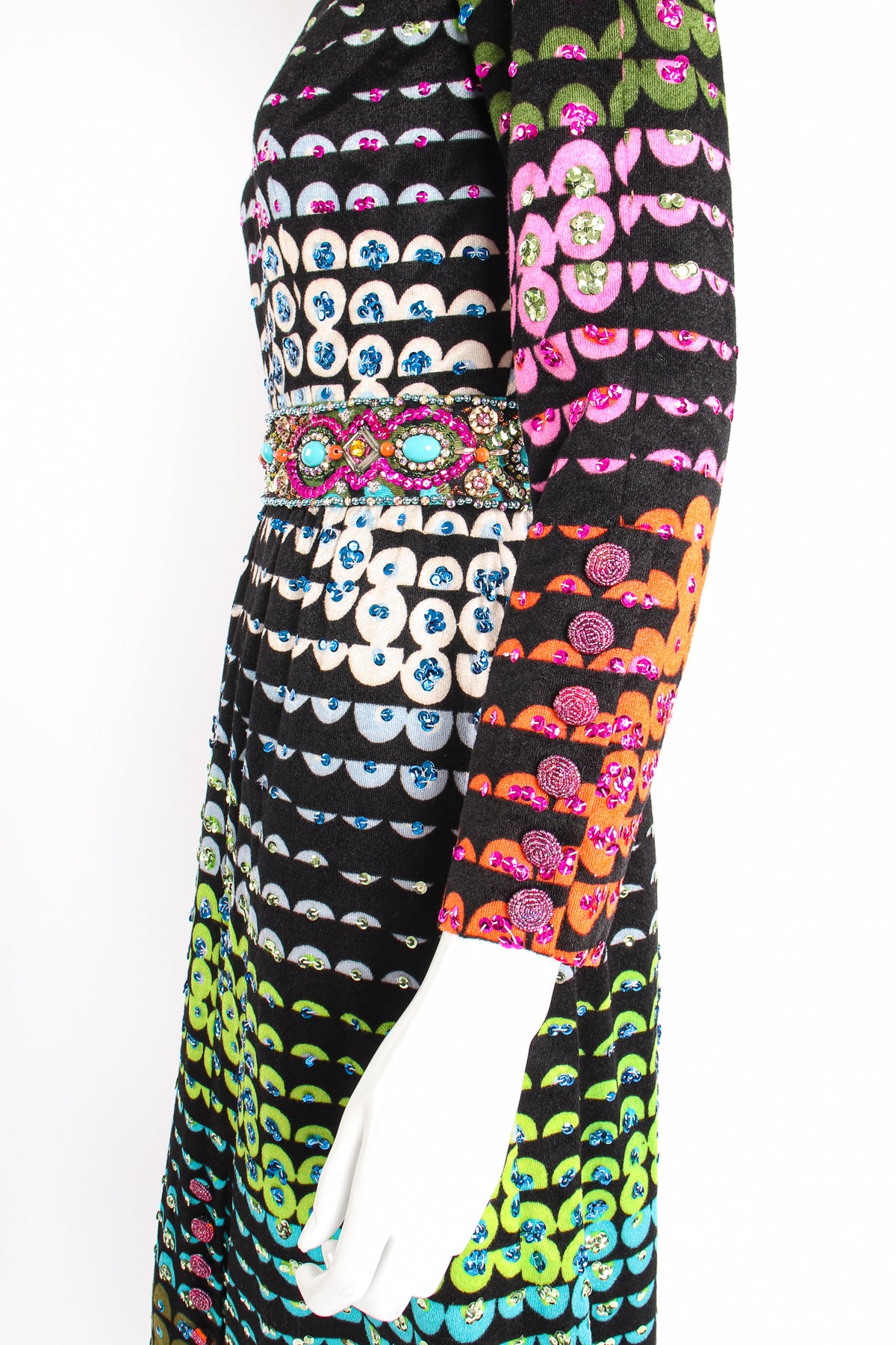Vintage Valentina Graphic Rainbow Sequin Dress – Recess