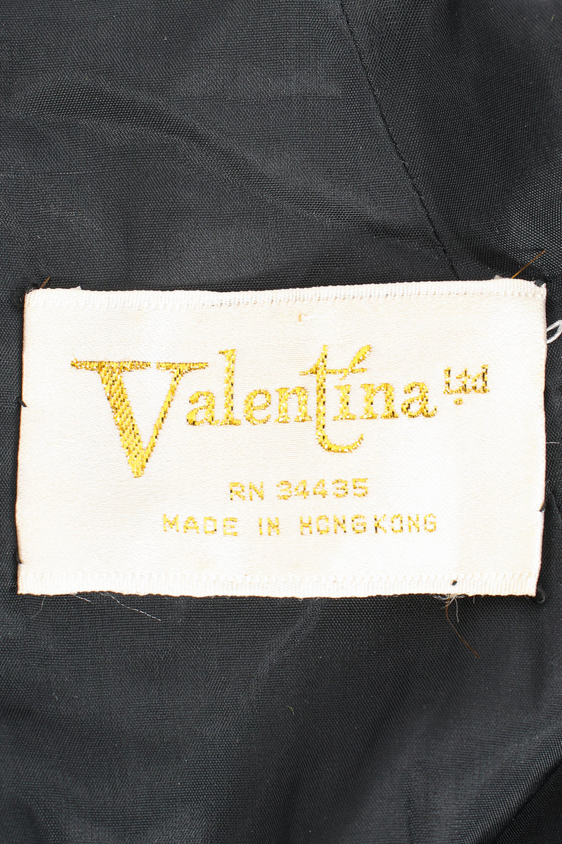 Vintage Valentina Graphic Rainbow Sequin Dress label at Recess Los Angeles