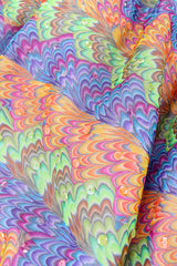 Vintage Valentina Tie-Dye Beaded & Sequin Dress tie-dye inspired print @ Recess Los Angeles