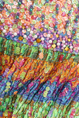 Vintage Valentina Tie-Dye Beaded & Sequin Dress bead/sequin/print close @ Recess Los Angeles