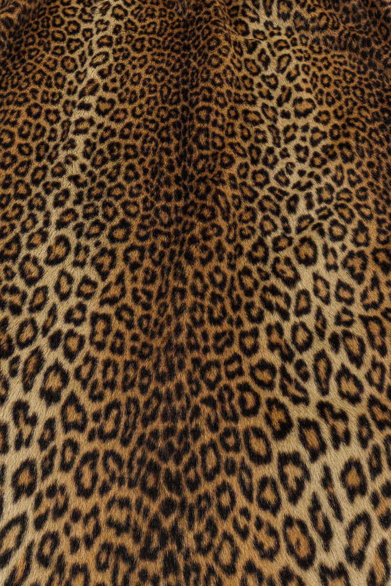 Vintage Valentino Leopard Print Faux Fur Wool Coat print @ Recess LA