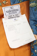 Recess Los Angeles Vintage Valentino Metallic Floral Quilted Jacket & Wrap Skirt Suit Set