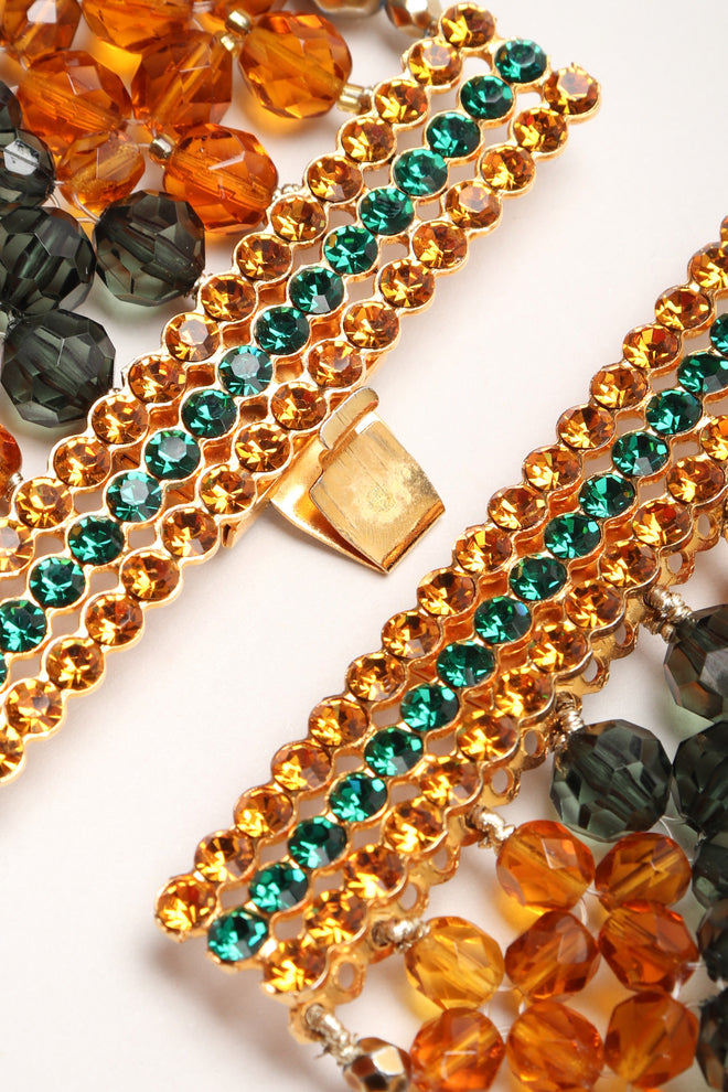 Recess Los Angeles Vintage Valentino Multi-Strand Beaded Collar Necklace