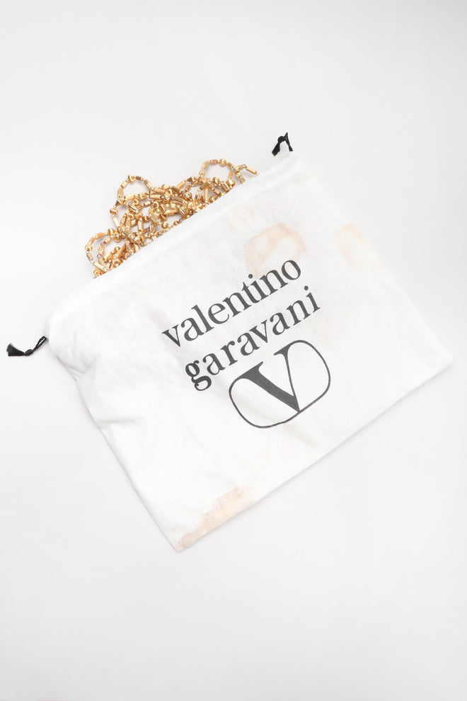 Recess Los Angeles Vintage Valentino Multi-Strand Beaded Collar Necklace