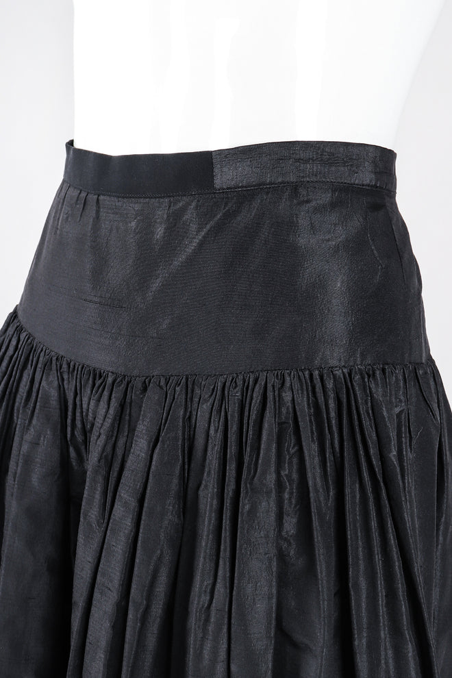 Recess Los Angeles Designer Consignment Resale Recycle Vintage Valentino Taffeta Palazzo Skirt Pant