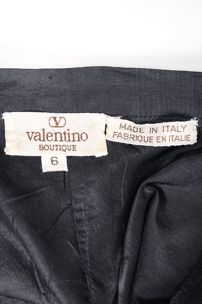 Recess Los Angeles Designer Consignment Resale Recycle Vintage Valentino Taffeta Palazzo Skirt Pant