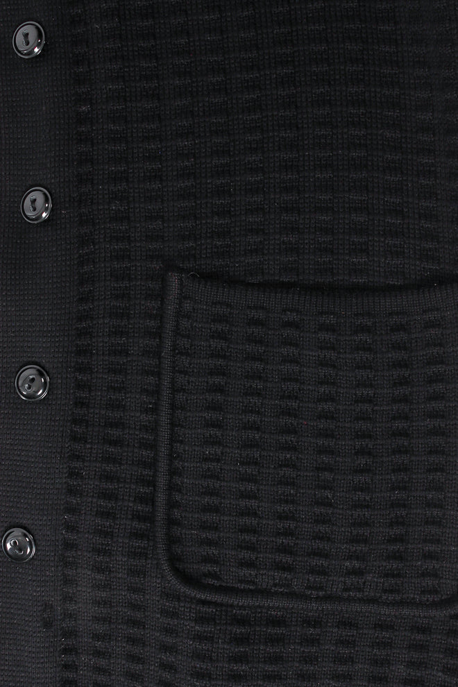 Vintage Valentino Waffle Knit Sweater Coat pocket at Recess Los Angeles