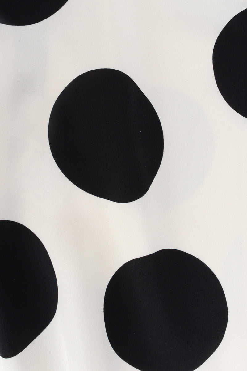 Valentino Large Polka Dot Silk Shift Dress print close up @ Recess LA
