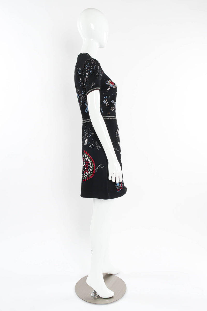 Vintage Valentino 2015 Pre-Fall Space Cosmos Dress mannequin side @ Recess LA