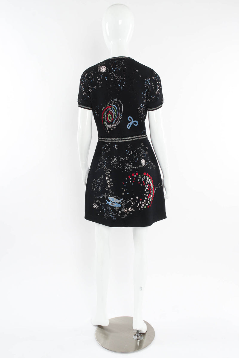 Vintage Valentino 2015 Pre-Fall Space Cosmos Dress mannequin back @ Recess LA