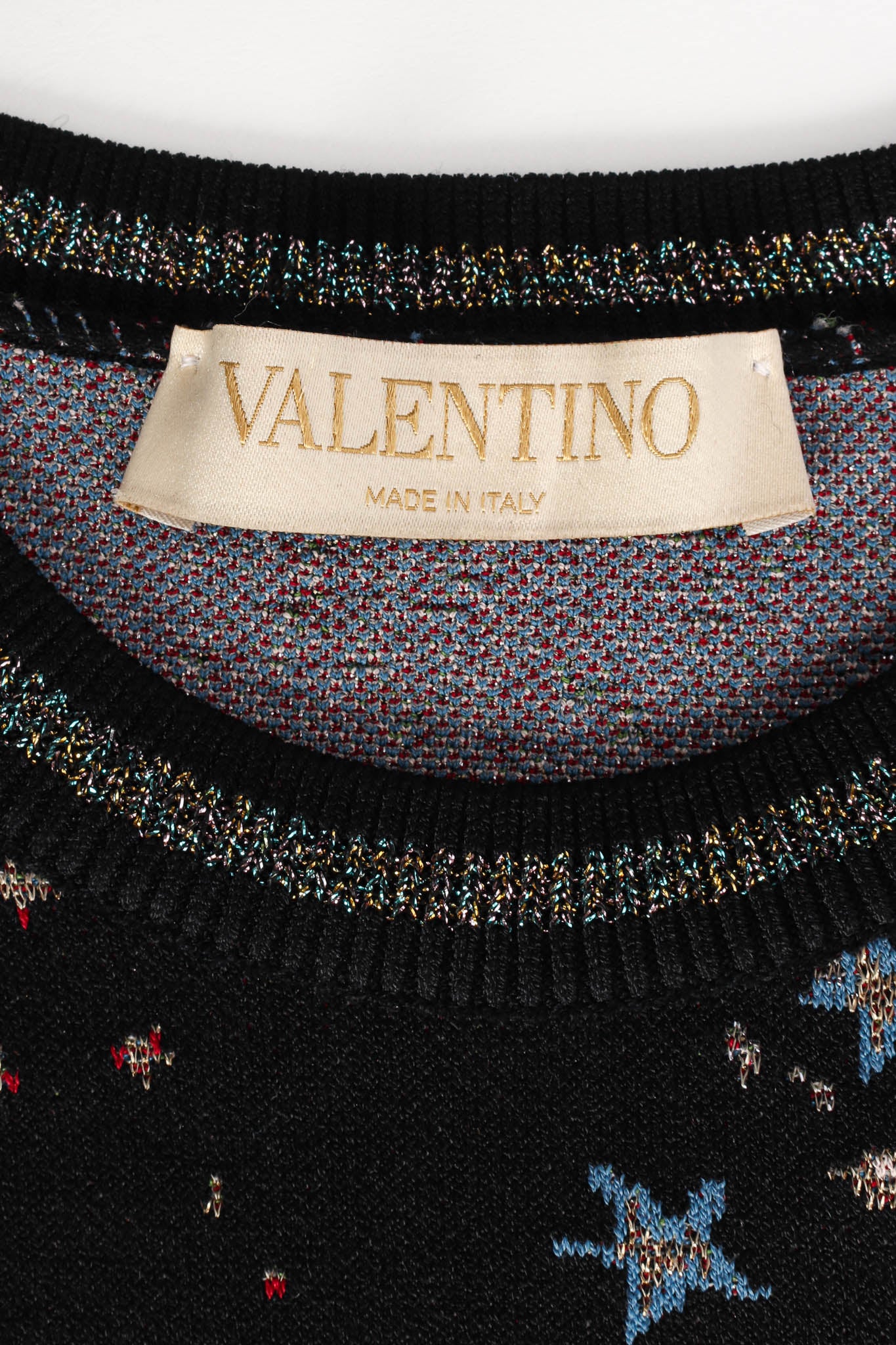 Vintage Valentino 2015 Pre-Fall Space Cosmos Dress tag @ Recess LA