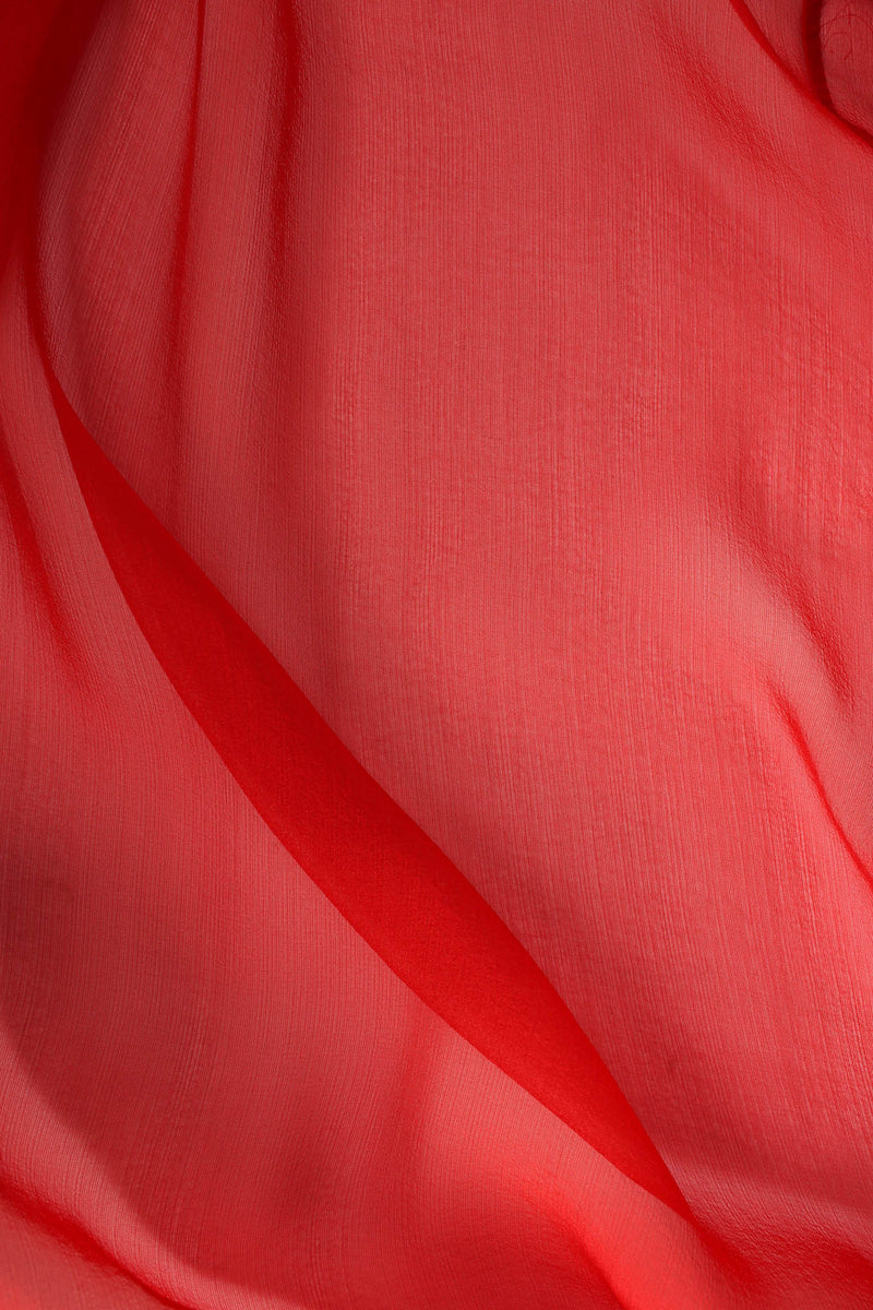 Valentino Rose Velvet Silk Panel Dress fabric @ Recess Los Angeles 