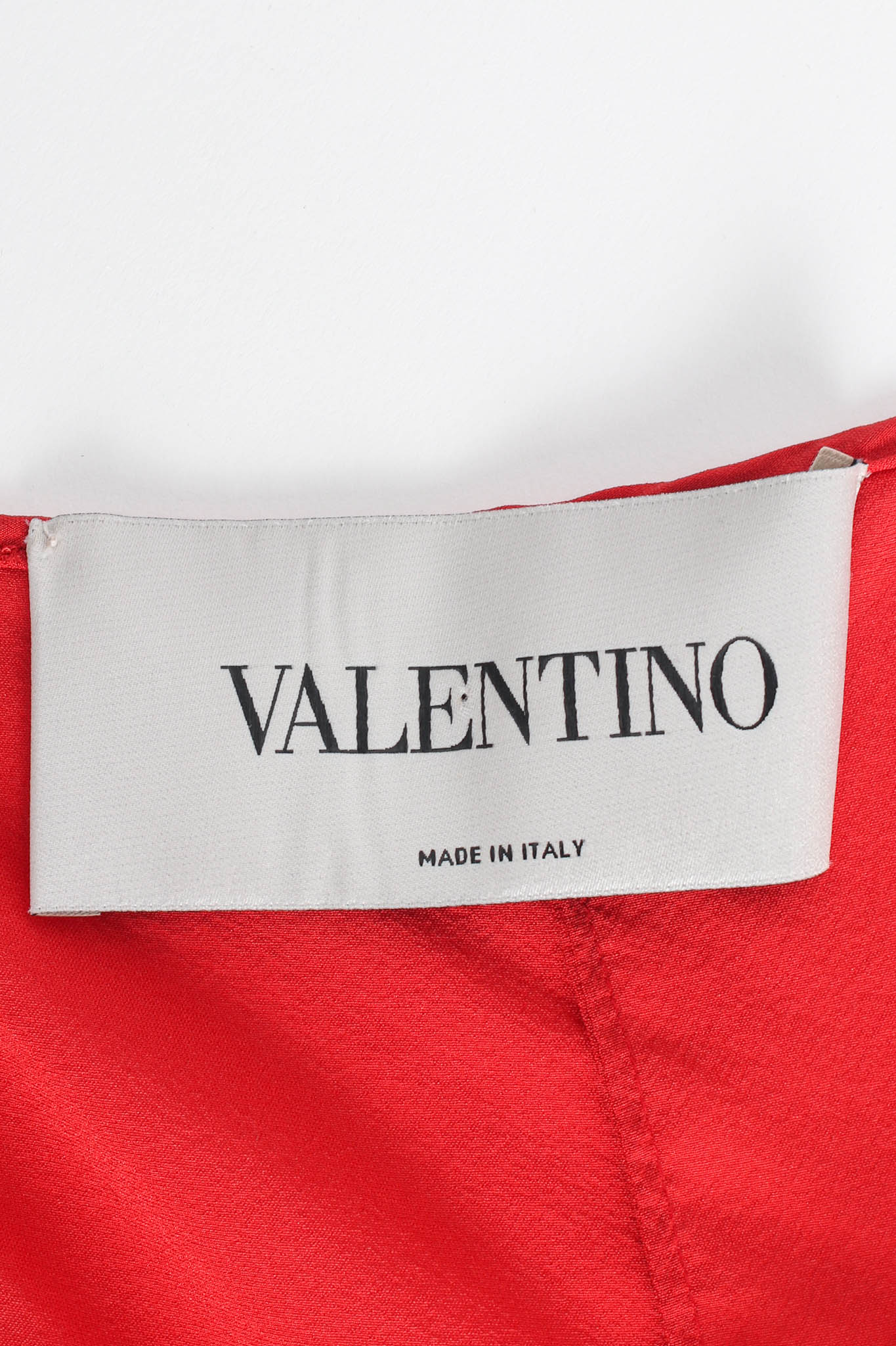 Valentino Rose Velvet Silk Panel Dress label @ Recess Los Angeles 