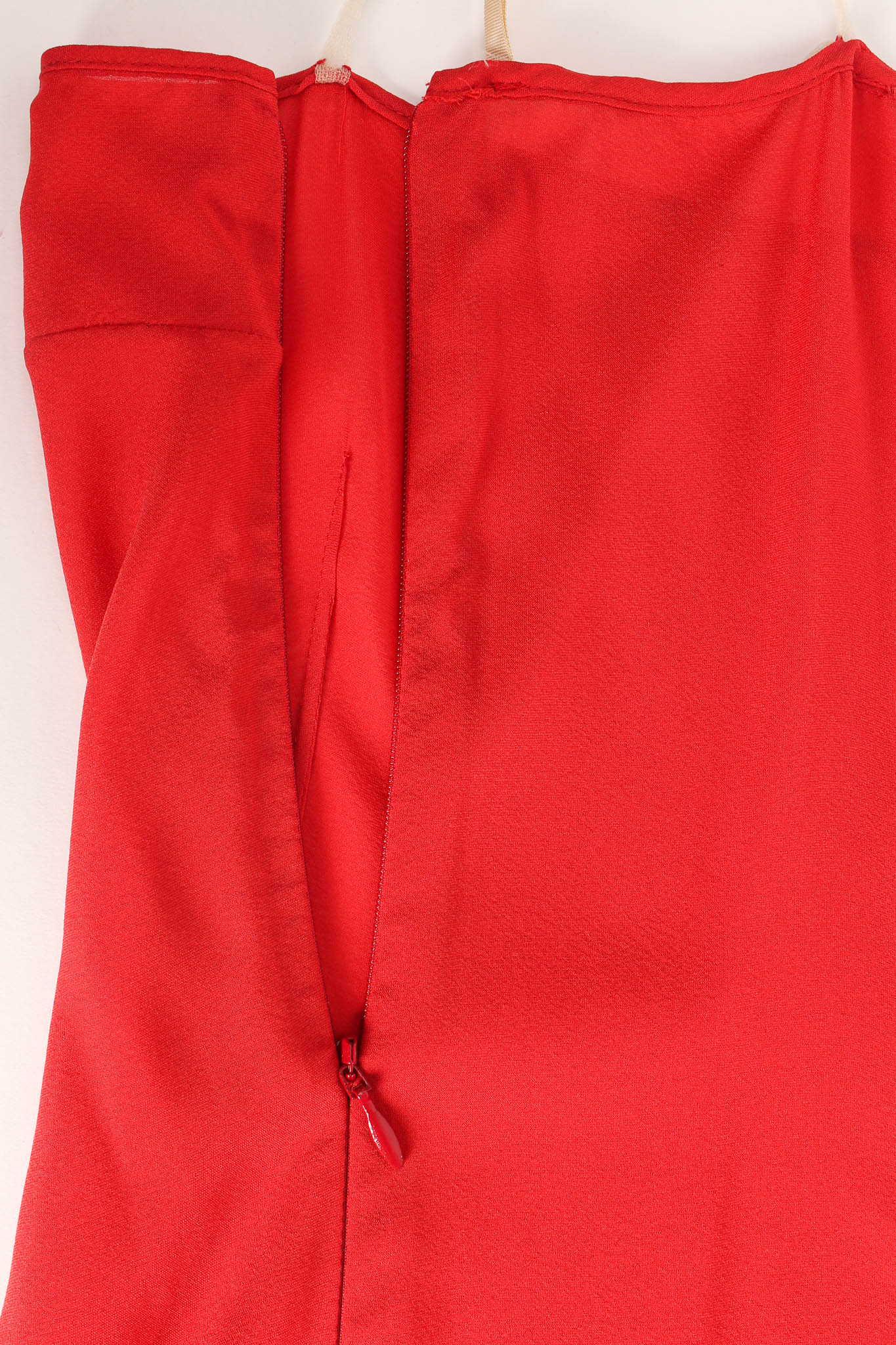 Valentino Rose Velvet Silk Panel Dress zipper @ Recess Los Angeles 
