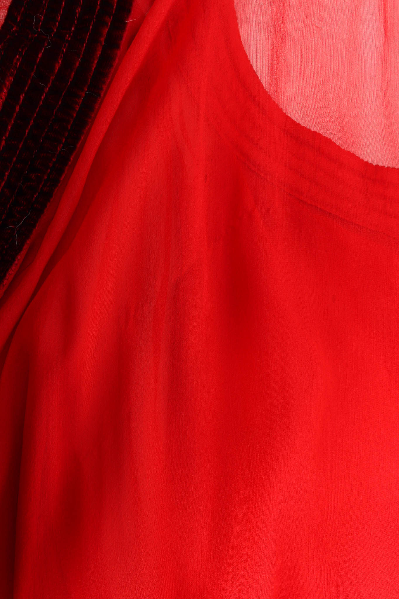 Valentino Rose Velvet Silk Panel Dress back shoulder run @ Recess Los Angeles 
