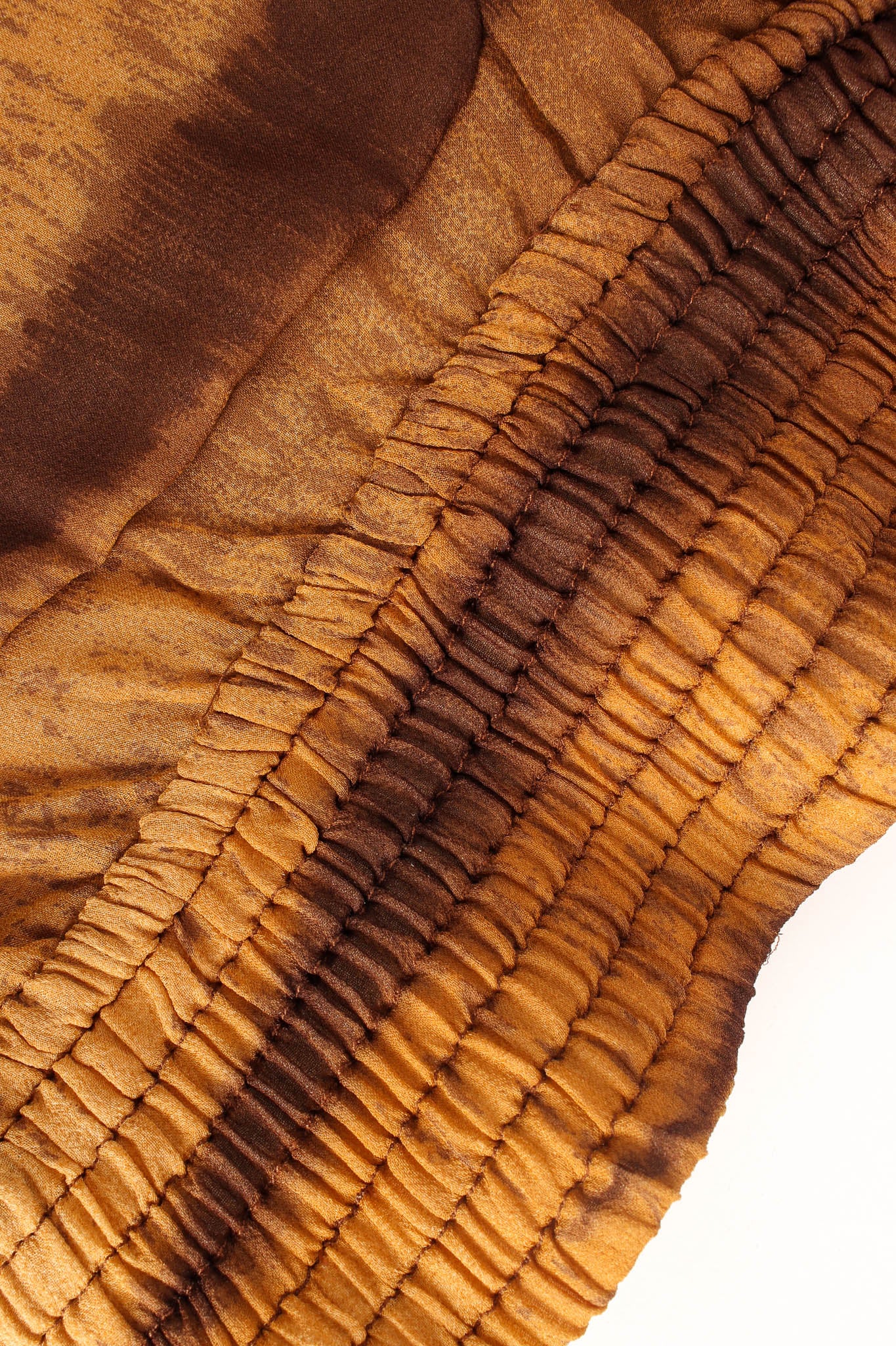 Vintage Valentino Silk Nyala Print Top & Skirt Set shirred waist @ Recess Los Angeles