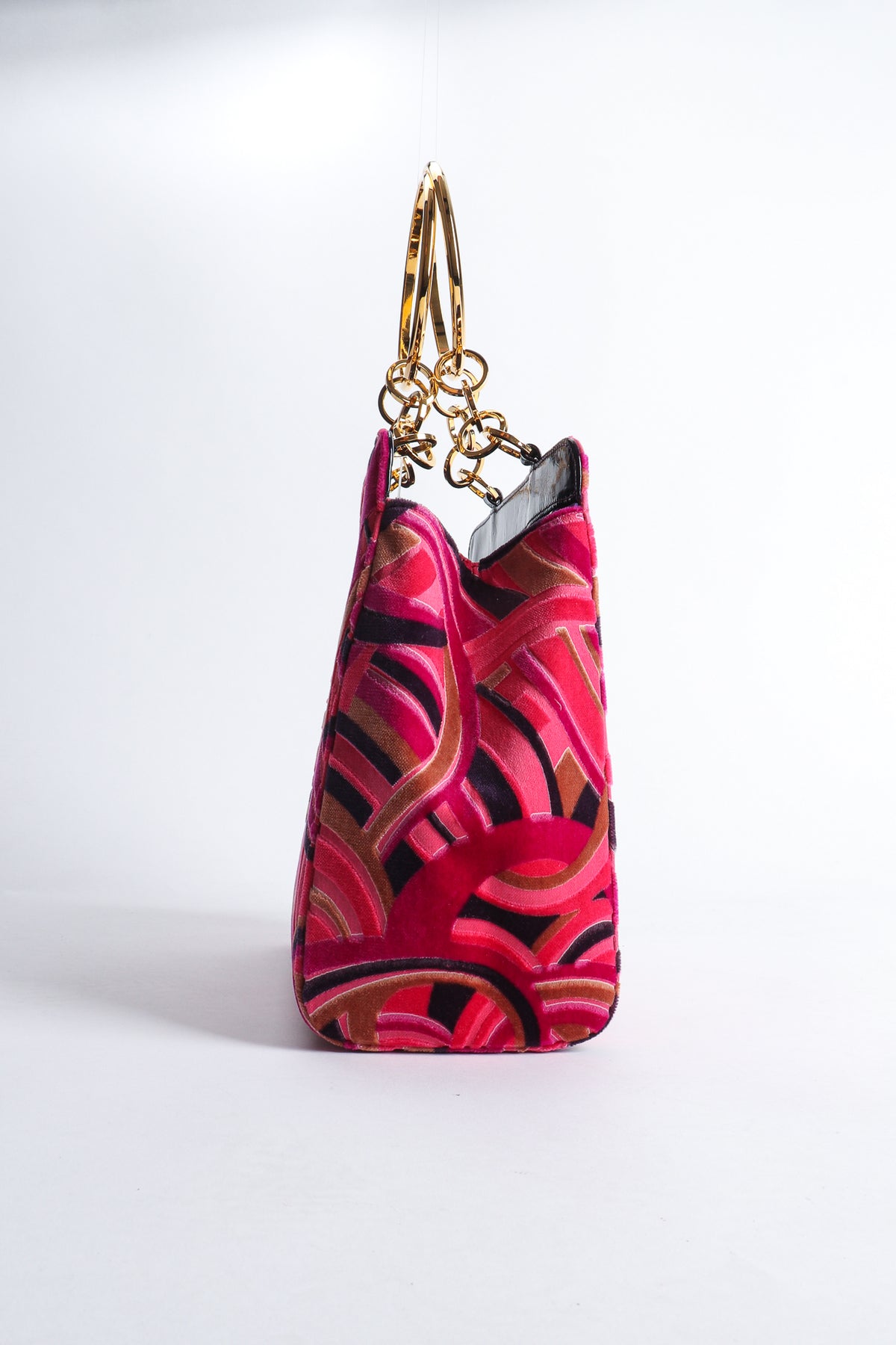 Vintage Gianni Versace Velvet Swirl O-Ring Bag – Recess