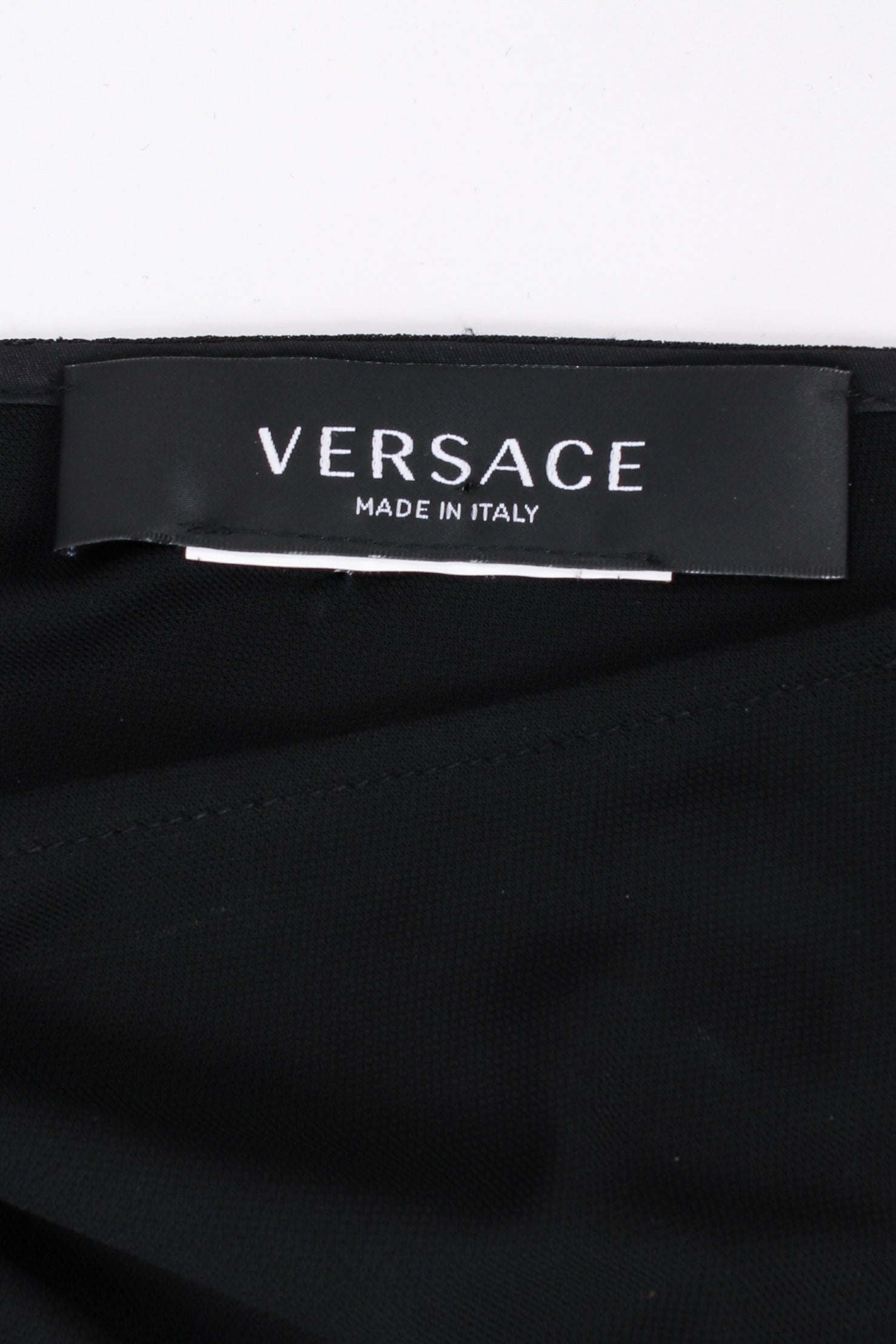 Versace O-Ring Shoulder Dress tage detail  @ Recess LA