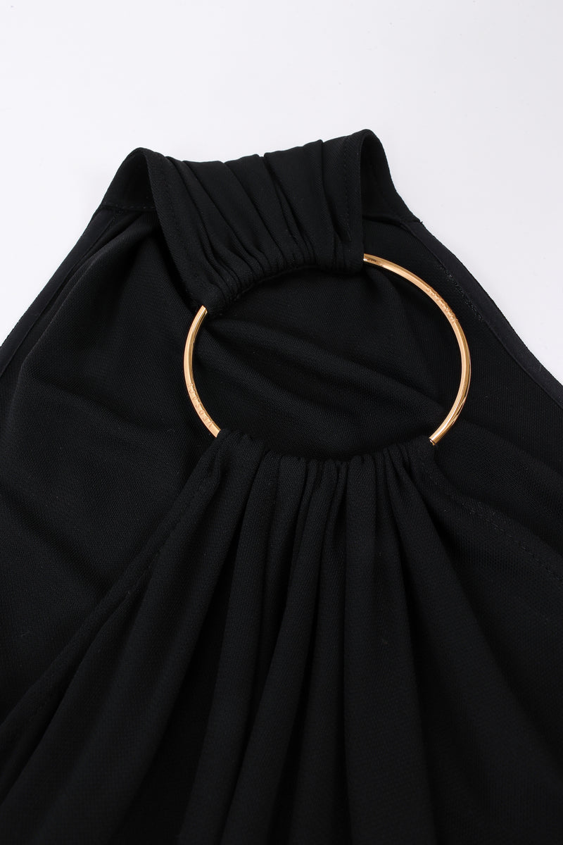 Versace O-Ring Shoulder Dress ring/shoulder strap detail  @ Recess LA