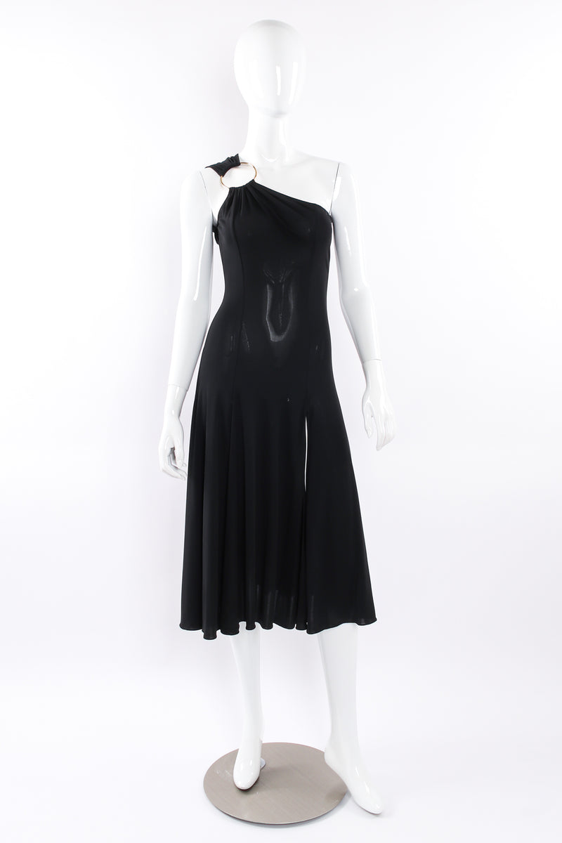 Versace O-Ring Shoulder Dress mannequin front @ Recess LA