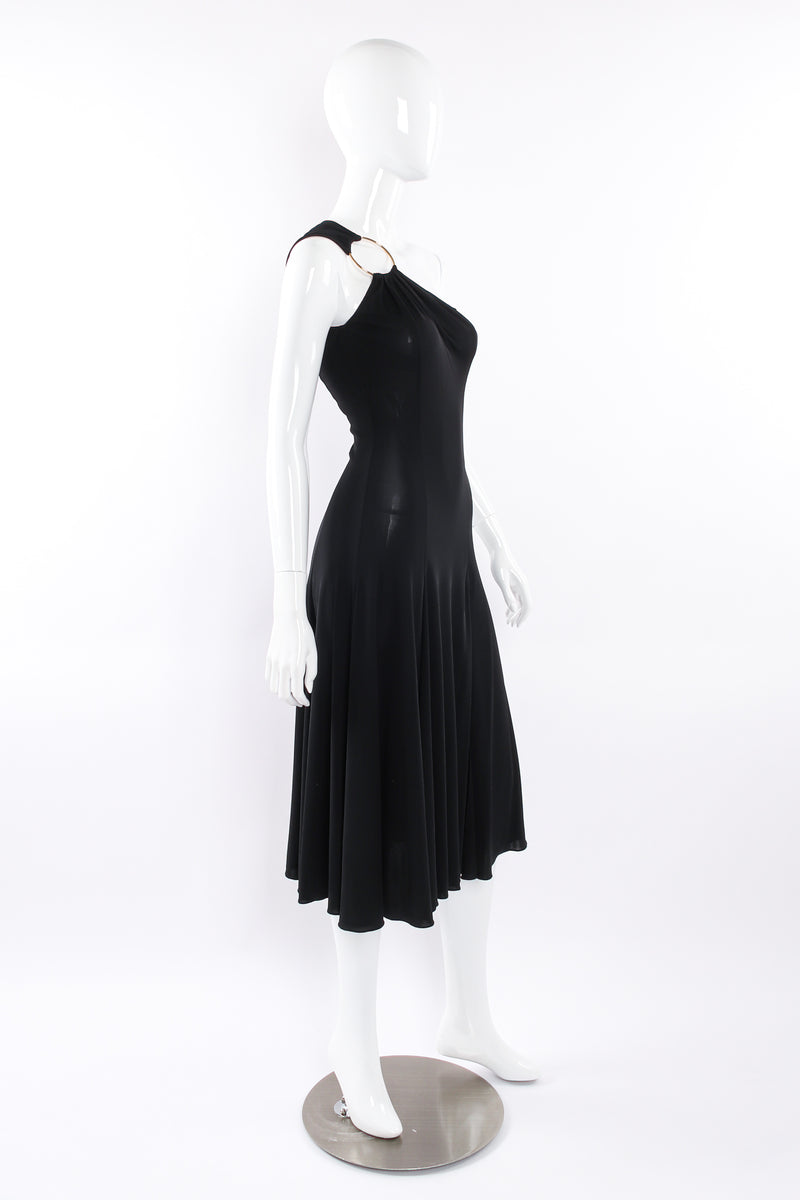 Versace O-Ring Shoulder Dress mannequin side angle @ Recess LA