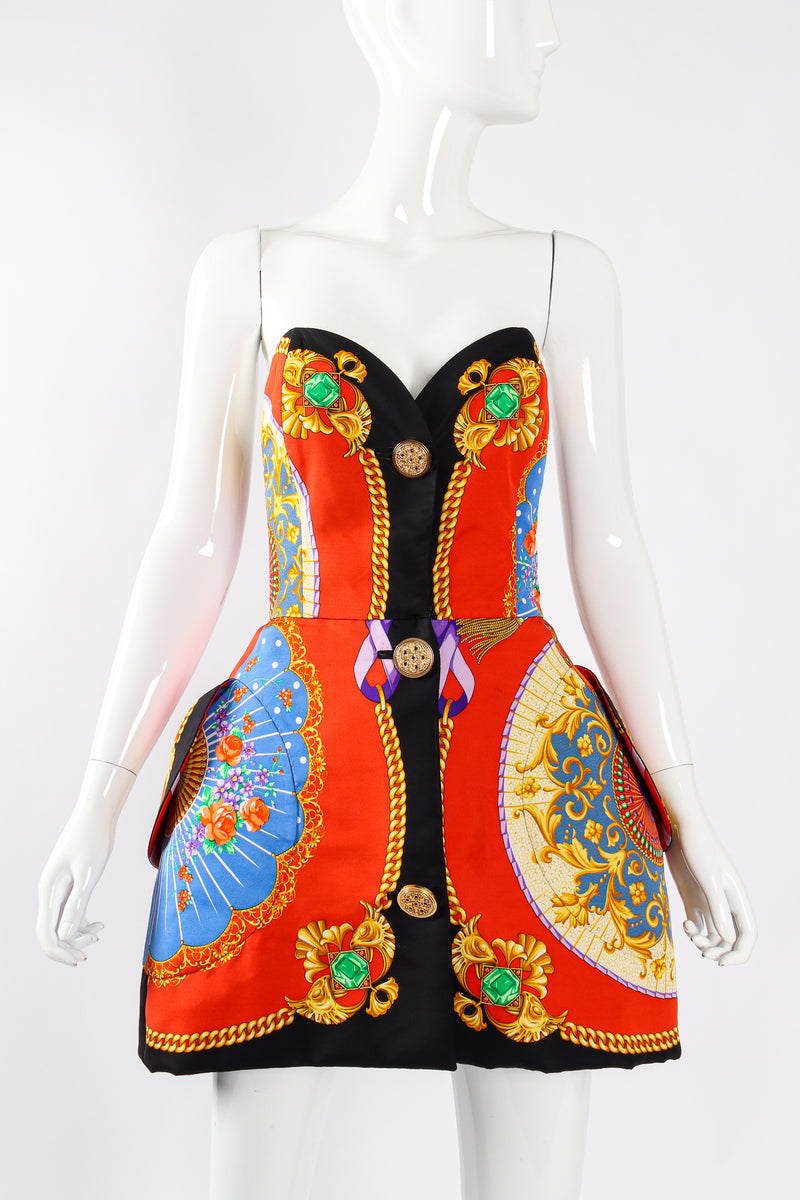 Vintage Gianni Versace SS 1991 Runway I Ventagli Sculpted Mini Dress – Recess