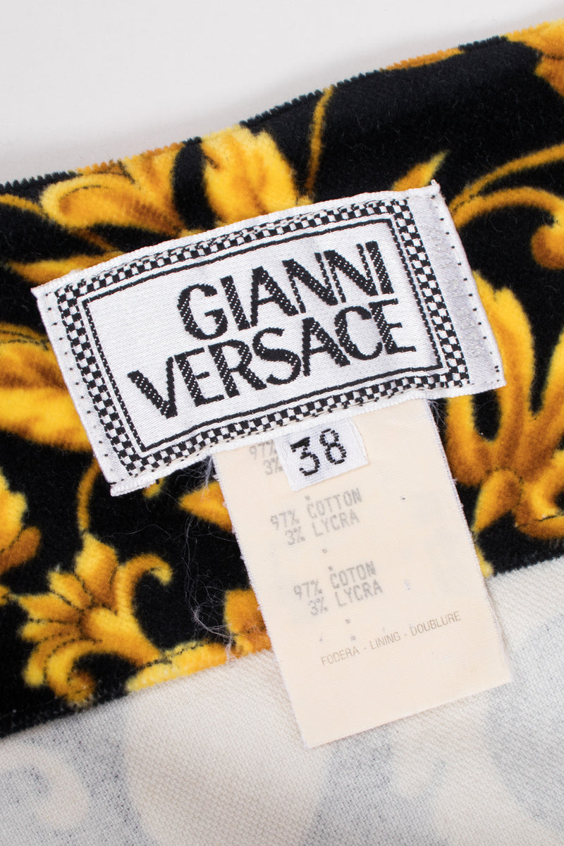Gianni Versace Baroque Velvet Print Pant