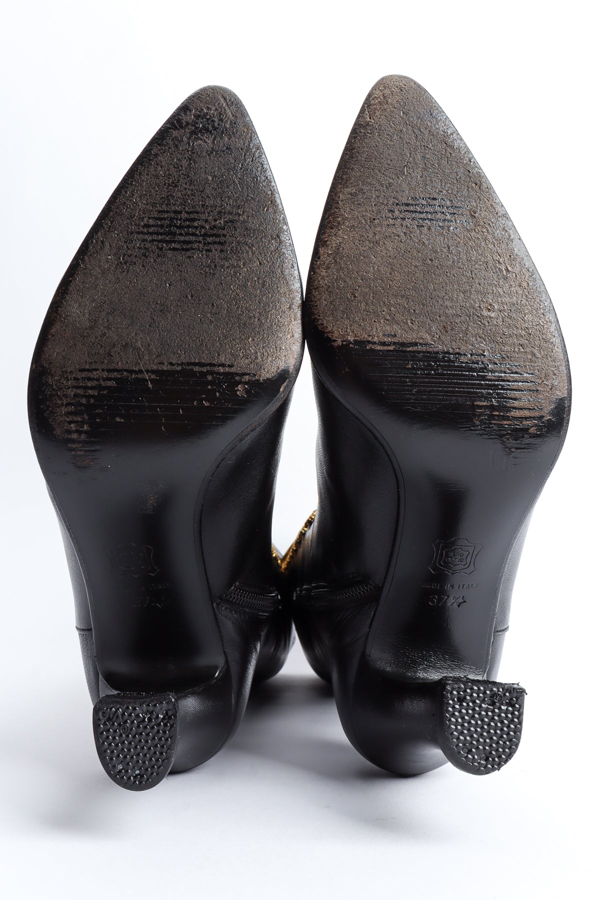 Vintage Gianni Versace 1993 A/W Medusa Emblem Grunge Boot worn soles @ Recess LA