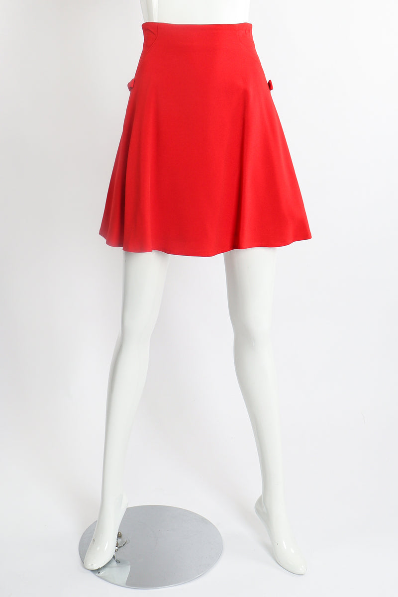Vintage Versace Suit Skater Skirt on Mannequin front at Recess Los Angeles
