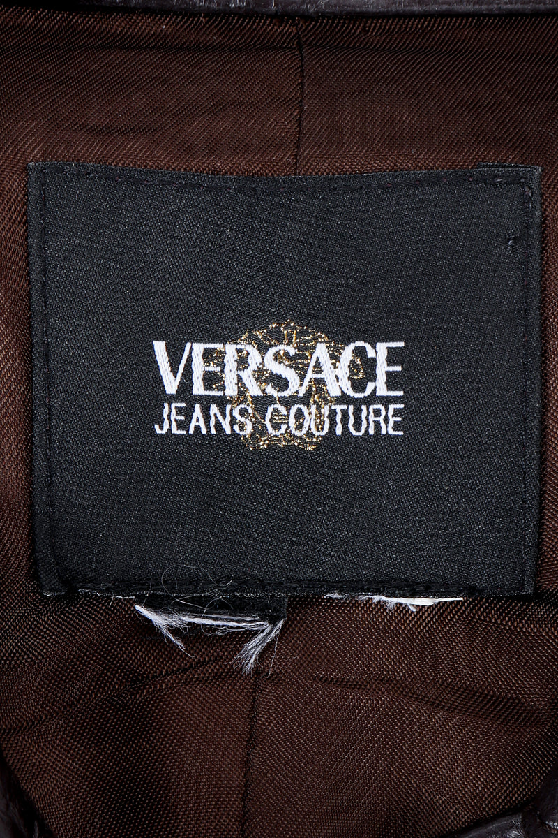 Vintage Versace Jeans Couture label on fabric
