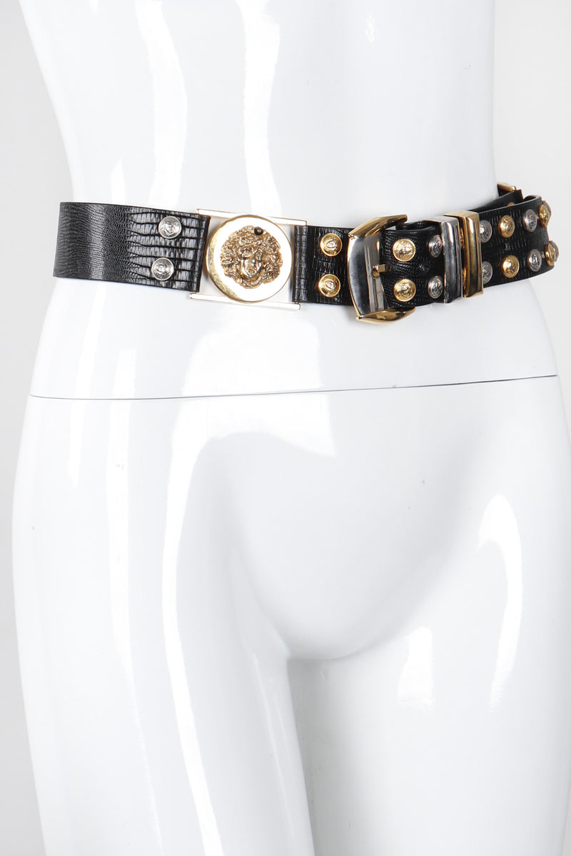 Versace La Medusa Belt - Woman Belts Black L for Women