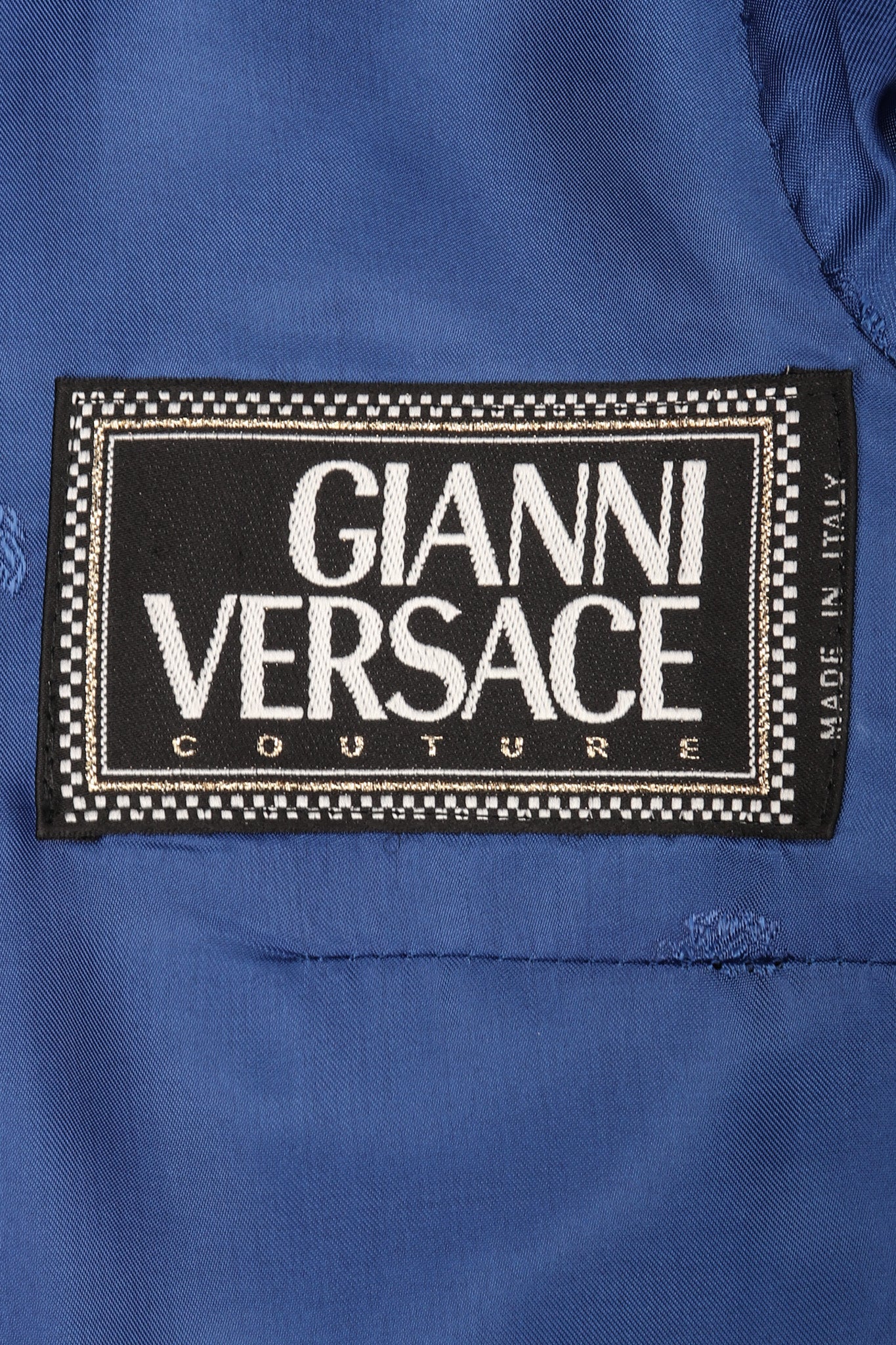 Recess Los Angeles Vintage Gianni Versace Majorelle Blue Jacket & Pant Suit