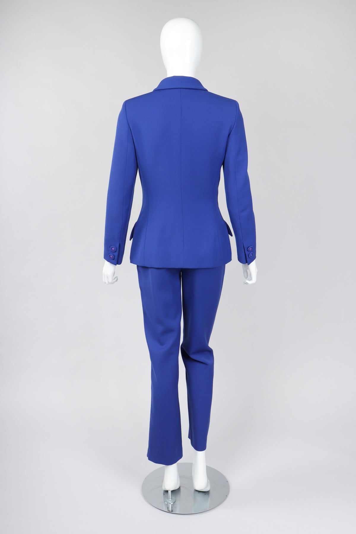 Vintage Gianni Versace Majorelle Blue Jacket & Pant Suit Vintage Gianni Versace Majorelle Blue Jacket & Pant Suit