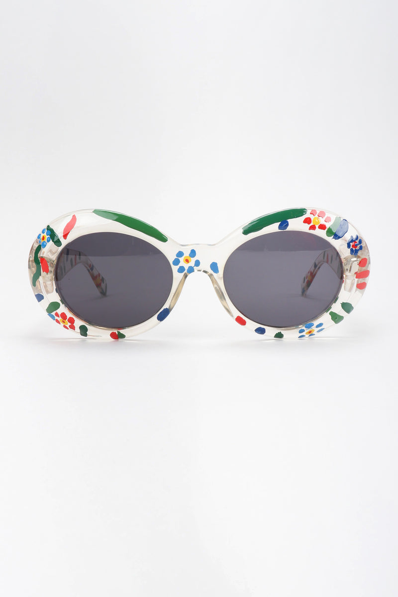 Recess Los Angeles Vintage Gianni Versace Handpainted Daisy MOD.418 COL.C1D Sunglasses