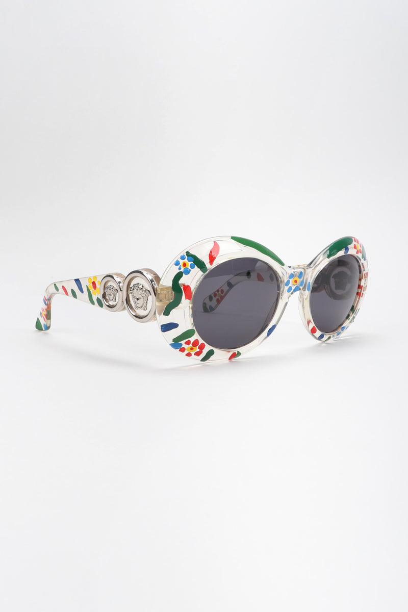 Recess Los Angeles Vintage Gianni Versace Handpainted Daisy MOD.418 COL.C1D Sunglasses
