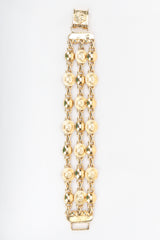 Recess Designer Consignment Vintage Gianni Versace Medusa 3-Strand Bracelet Los Angeles Resale Recycled