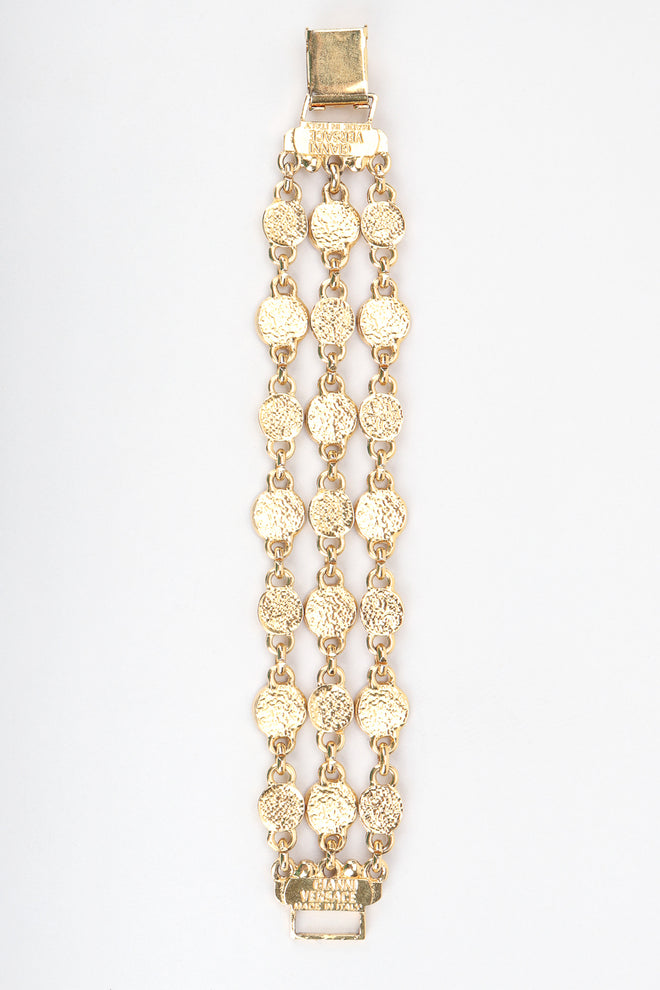 Recess Designer Consignment Vintage Gianni Versace Medusa 3-Strand Bracelet Los Angeles Resale Recycled