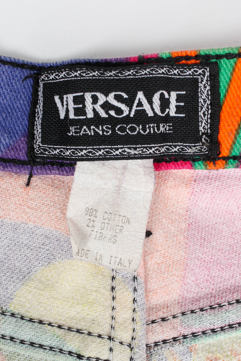 Vintage Versace Jeans Couture 1980s Manhattan New York Jean tags @ Recess LA