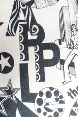 Vintage Versace Jeans Couture 1980s Manhattan New York Jean broadway print @ Recess LA