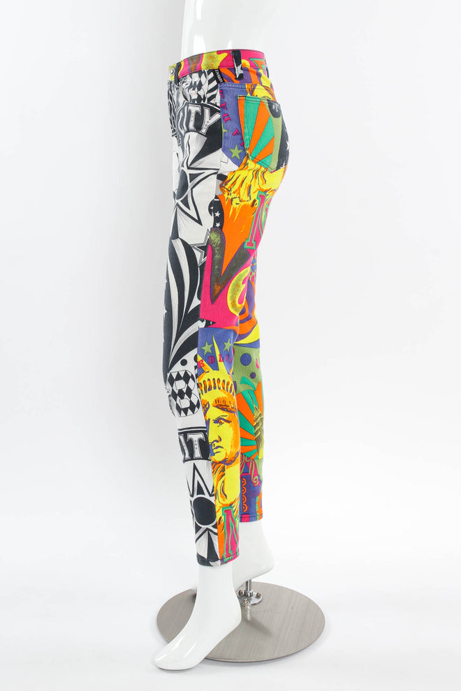 Vintage Versace Jeans Couture 1980s Manhattan New York Jean mannequin side @ Recess LA