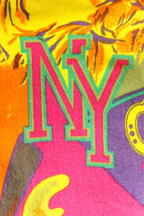 Vintage Versace Jeans Couture 1980s Manhattan New York Jean NY print @ Recess LA