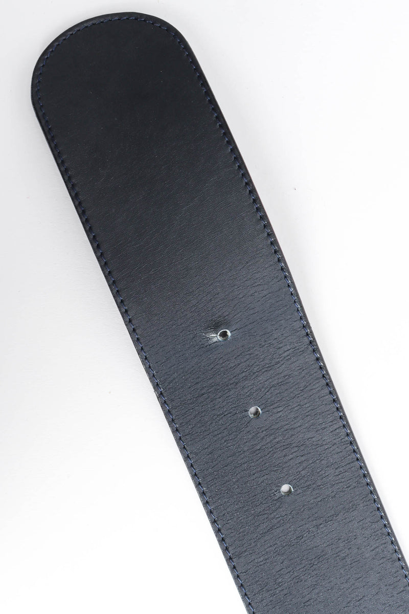 Vintage Gianni Versace Stud Plate Leather Belt pinholes @ Recess Los Angeles