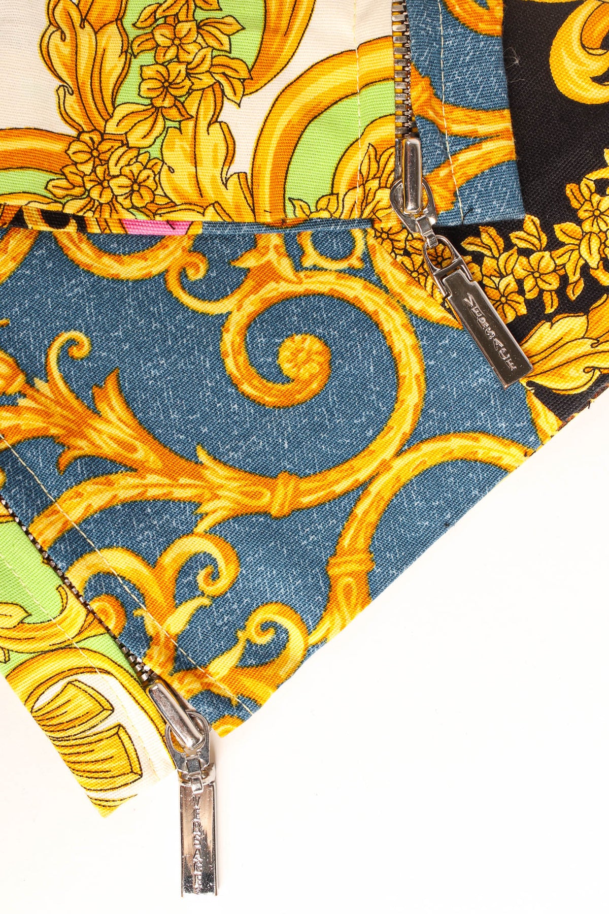 Vintage Versace 1990s Baroque Patchwork Print Pant – Recess