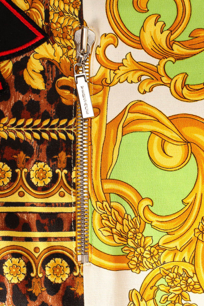 1990S GIANNI VERSACE Silk legues Baroque Printed 