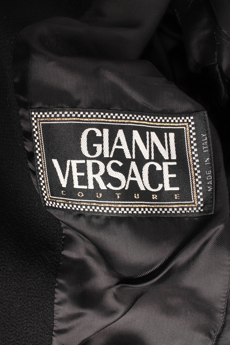 Vintage Gianni Versace Medusa Lace Blazer Jacket tag @ Recess LA