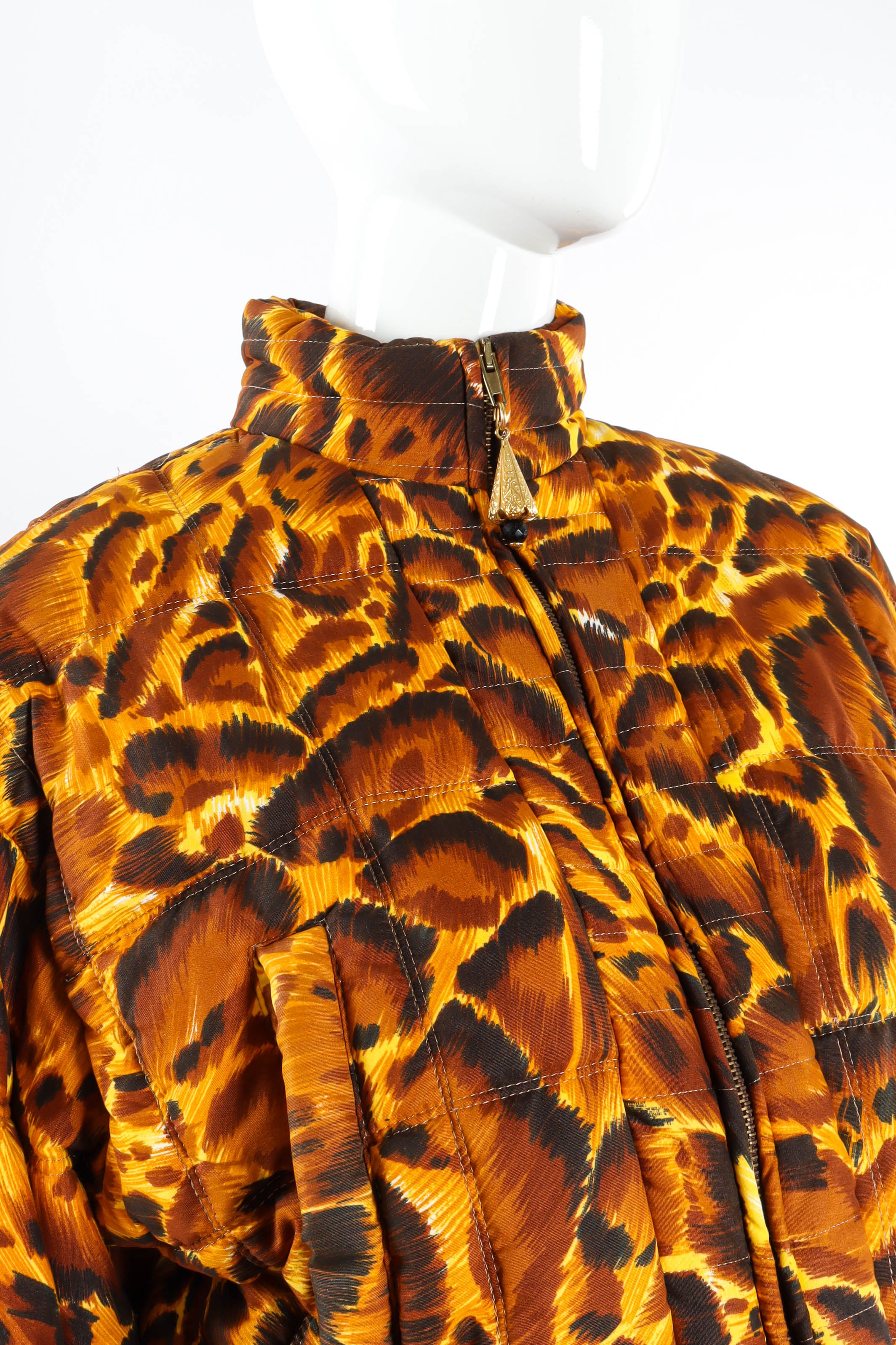 Puffy Leopard Crop Jacket